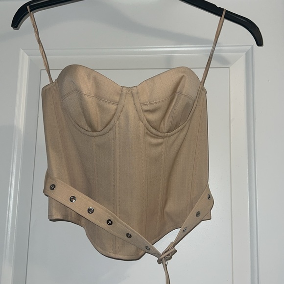 Hm Wool-blend Corset Top with Belt - Picture 6 of 10